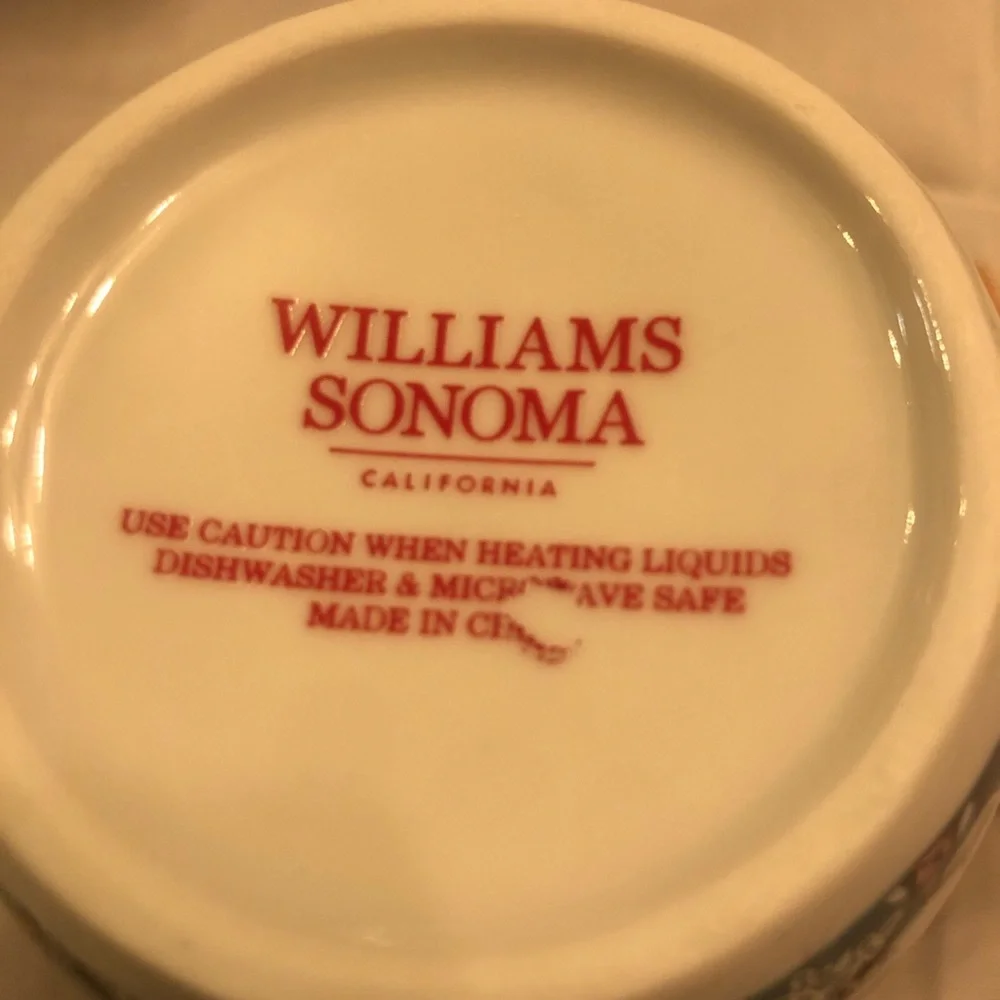 HTF Williams Sonoma Twas the Night Before Christmas SANTA/TREE Mug